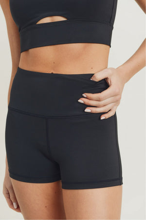 Highwaist Short Shorts - Black