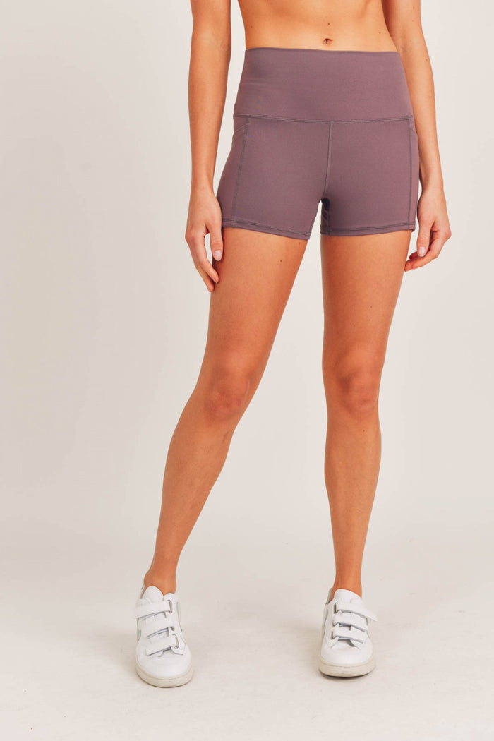 Tapered Band Essential Short Shorts - Bark